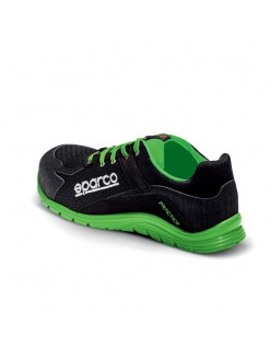 SPARCO PRACTICE KEKE S1P CHAUSSURE NOIR/VERT FLUO EU43 2