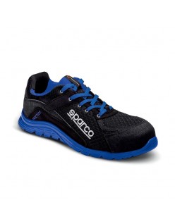 ZAPATILLA SPARCO PRACTICE NELSON S1P NEGRO/AZUL CLARO EU42