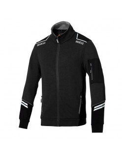 SPARCO FULL ZIP TECH ALABAMA NERO/GRIGIO SCURO TG.M