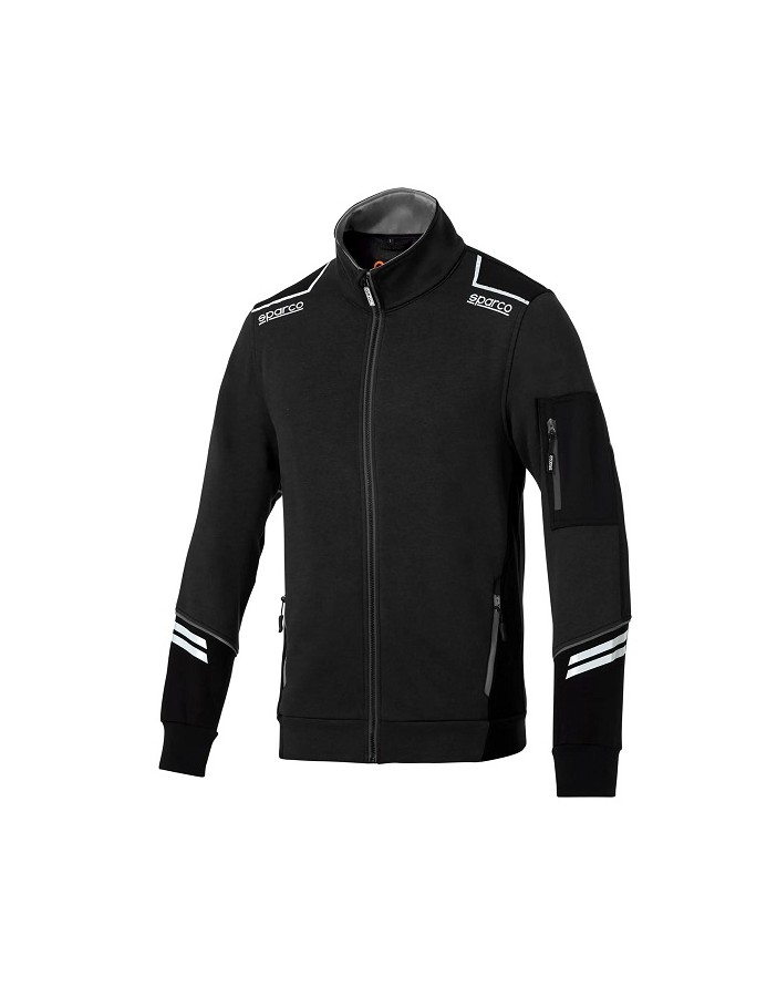 SPARCO FULL ZIP TECH ALABAMA NEGRO/GRIS OSCURO...