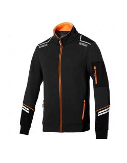 SPARCO FULL ZIP TECH ALABAMA SCHWARZ/FLUORESZIEREND...