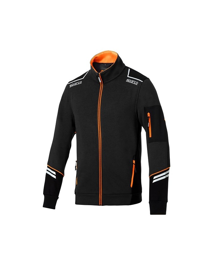SPARCO FULL ZIP TECH ALABAMA NERO/ARANCIO...