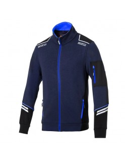 SPARCO FULL ZIP TECH ALABAMA MARINEBLAU/HELLBLAU GRÖSSE....