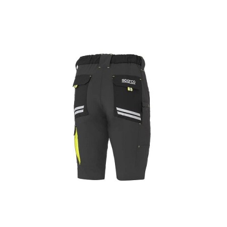 SPARCO LIGHT SHORTS TECH LAREDO GRIGIO SCURO/GIALLO FLUORESCENTE TG.L