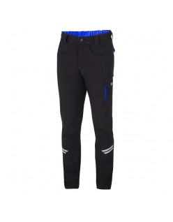 PANTALÓN SPARCO KANSAS LIGHT TECH NEGRO/AZUL CLARO. XL