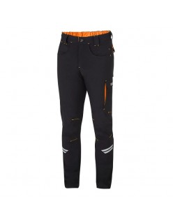 PANTALON SPARCO KANSAS LIGHT TECH NOIR/ORANGE FLUO...