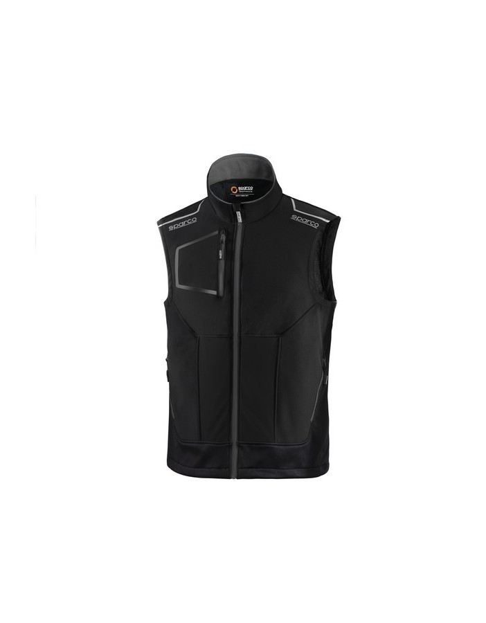 SPARCO GILET TECH ILLINOIS NERO/GRIGIO SCURO TG.L