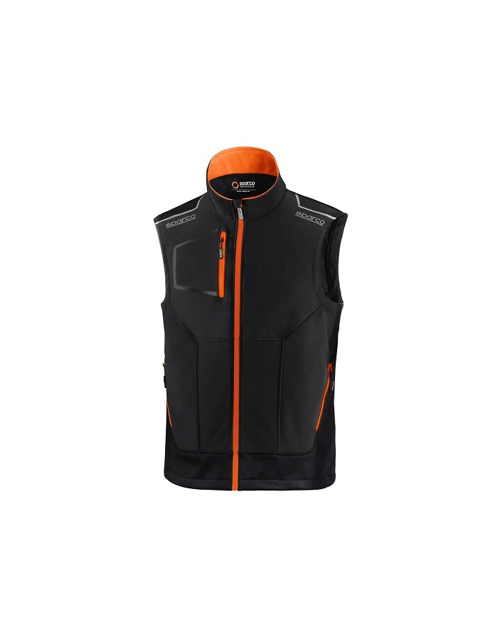 SPARCO GILET TECH ILLINOIS NERO/ARANCIO...