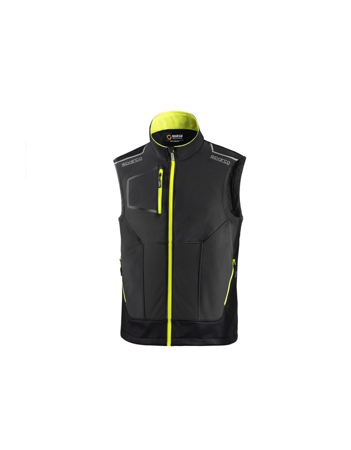 SPARCO GILET TECH ILLINOIS GRIGIO SCURO/GIALLO...