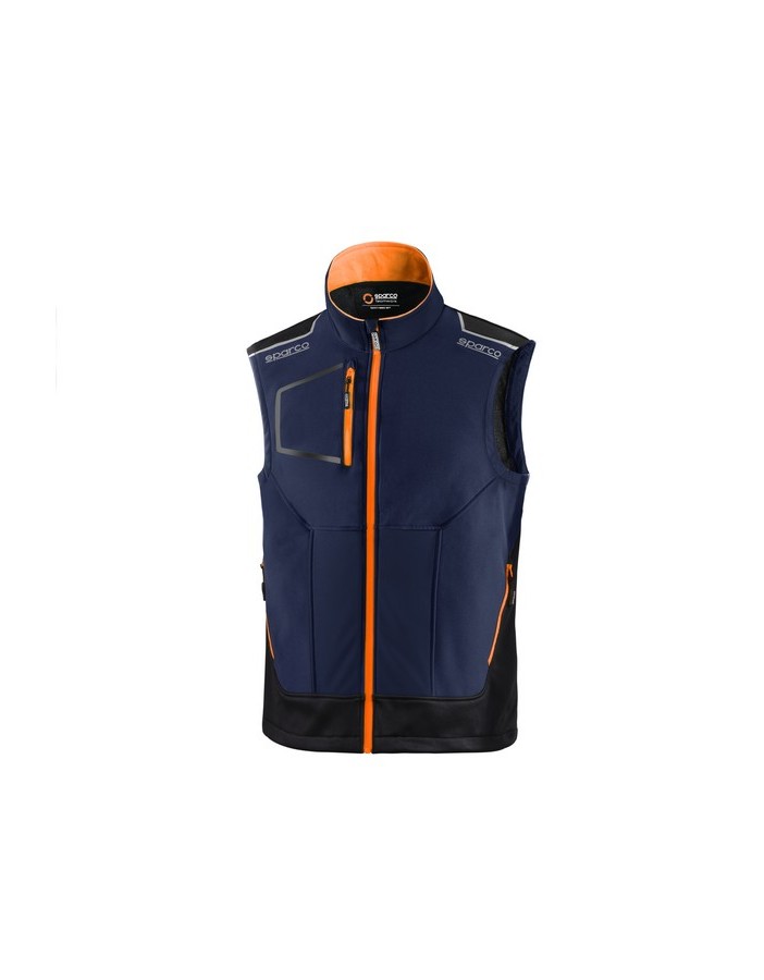 SPARCO GILET TECH ILLINOIS BLU MARINE/ARANCIO...