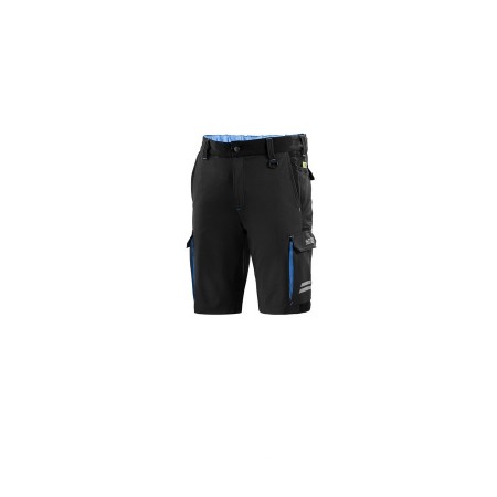 PANTALÓN CORTO SPARCO TECH ATLANTA NEGRO/AZUL CLARO TALLA. M