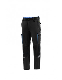 PANTALÓN SPARCO OREGON TECH NEGRO/AZUL CLARO. XL