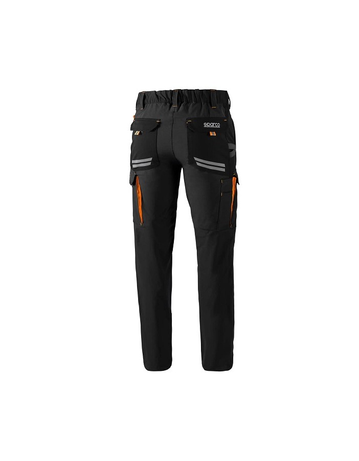 PANTALÓN SPARCO TECH OREGON NEGRO/NARANJA...