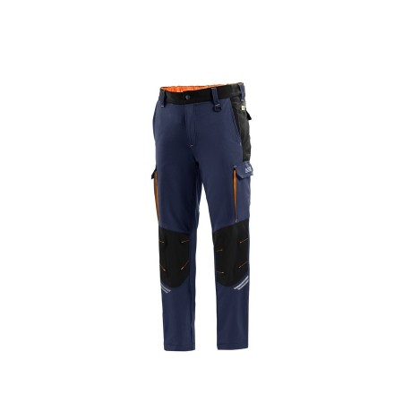 PANTALÓN SPARCO OREGON TECH TALLA AZUL MARINO/NARANJA FLUORESCENTE. XXXL