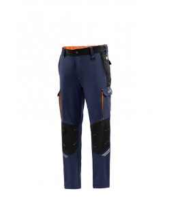 PANTALON SPARCO OREGON TECH MARINE/ORANGE FLUO TAILLE. XL