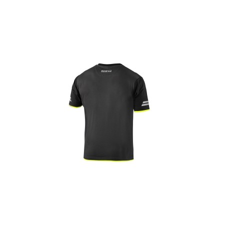 CAMISETA SPARCO TECH TUCSON GRIS OSCURO/AMARILLO FLUORESCENTE TALLA. XL