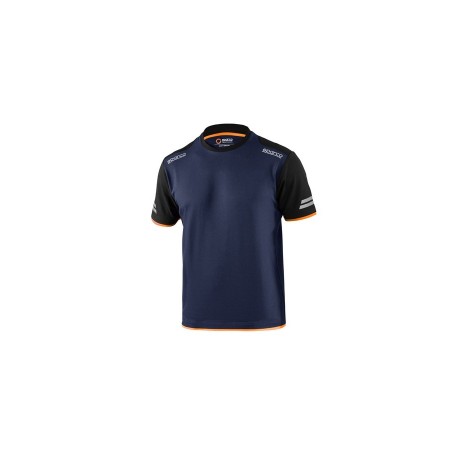 T-SHIRT SPARCO TECH TUCSON BLEU MARINE/ORANGE FLUO TG. S
