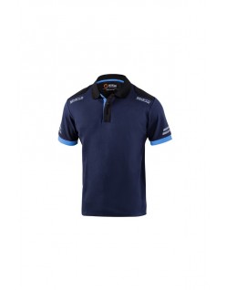 SPARCO POLO TECH TOLEDO BLEU MARINE/BLEU CLAIR TG. XS