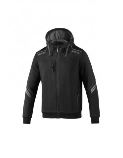 SPARCO HOODED FULL ZIP COLORADO NERO/GRIGIO SCURO TG.S