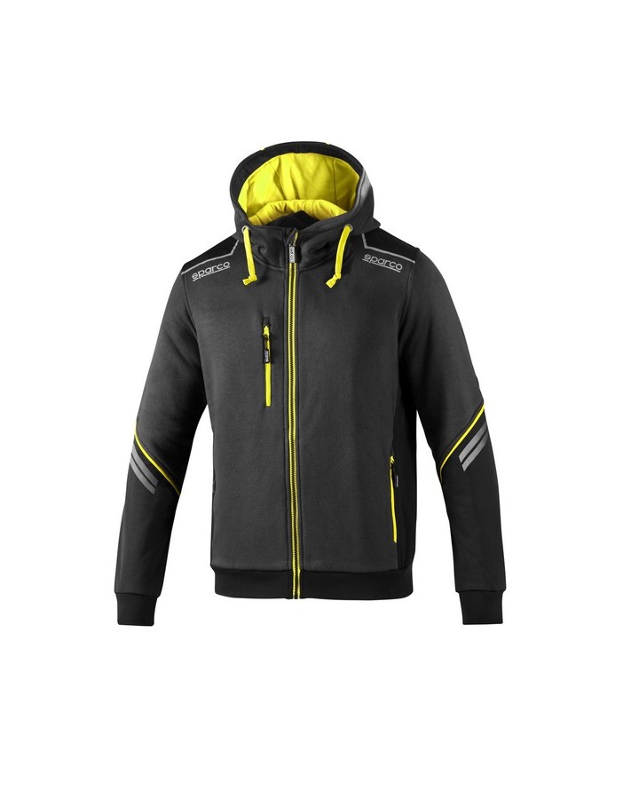 SPARCO HOODED FULL ZIP COLORADO GRIGIO...