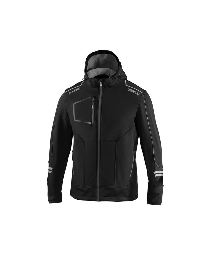 SPARCO SOFT-SHELL TECH YORK SCHWARZ/DUNKELGRAU...