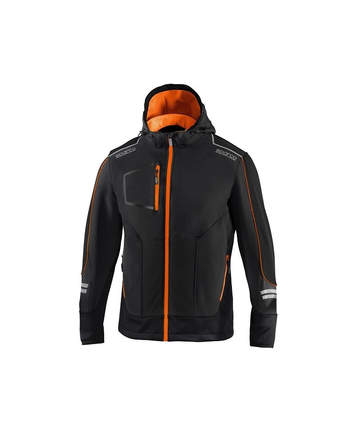 SPARCO SOFT-SHELL TECH YORK NERO/ARANCIO...