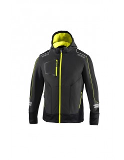 SPARCO SOFT-SHELL TECH YORK DARK GREY/FLUORESCENT YELLOW...