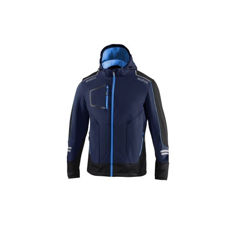 SPARCO SOFT-SHELL TECH YORK AZUL MARINO/CELESTE, TAMAÑO. XXL