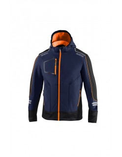 SPARCO SOFT-SHELL TECH YORK NAVY BLUE/FLUORESCENT ORANGE...
