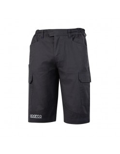 SPARCO PANTALONI BERMUDA CARGO GRIGIO SCURO TG.M