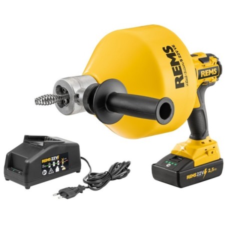 Rems Mini-Cobra S 22V VE Set de déboucheur manuel en carton