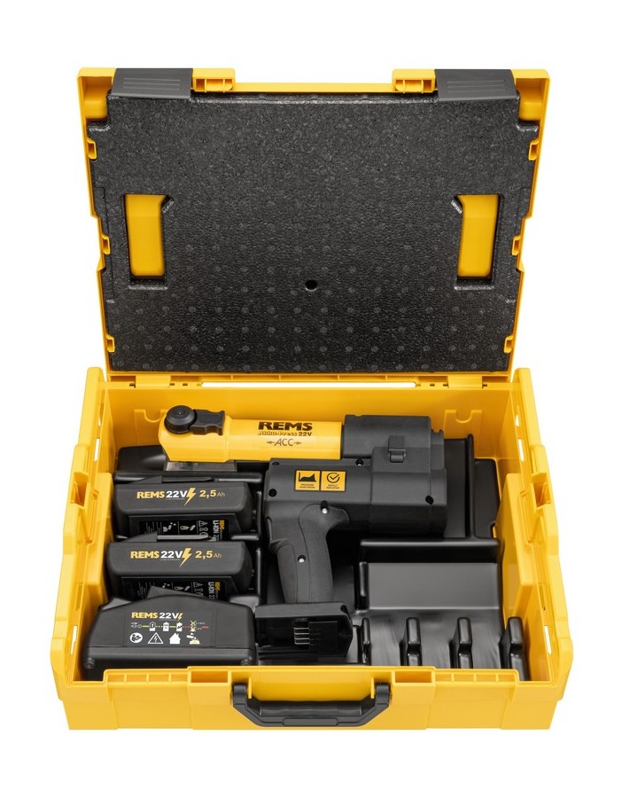 Rems Akku-Press 22V ACC Basic-Pack L-Boxx...