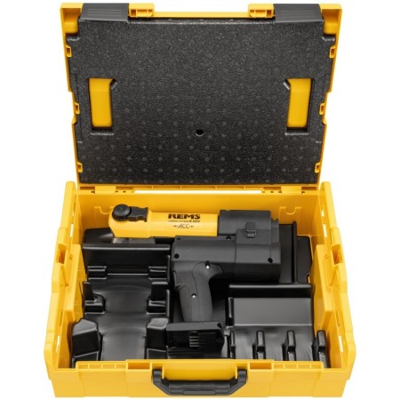 Rems Akku-Press E 22V ACC Basic-Pack\P L-Boxx Pinzatrice a batteria
