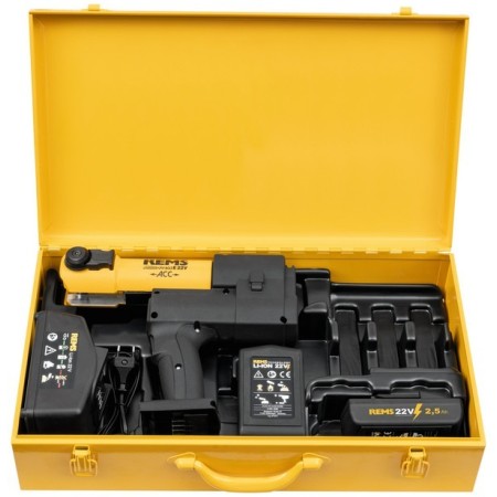 Rems Akku-Press E 22V ACC Basic-Pack Grapadora inalámbrica + batería 2,5 Ah