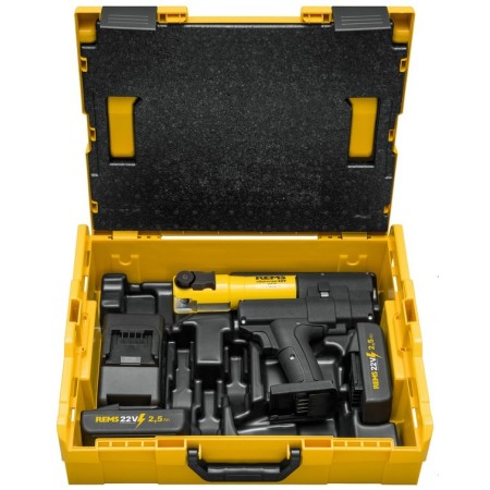 Rems Mini-Press 22V ACC Basic-Pack L-Boxx Cordless stapler + 2.5 Ah battery