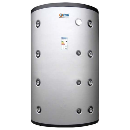 Tml PUK03000F Pufferspeicher Tanque de Termoalmacenamiento de Bajo Tamaño lt. Aislamiento de acero al carbono 3000 Flex