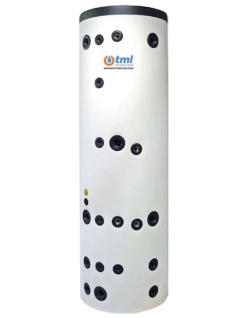 Tml TW1HP00400R Combined Thermal Storage Tank Twin HP lt. 400 carbon steel rigid insulation