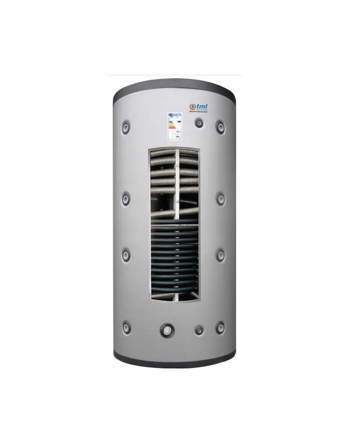 Tml MX0W00800F Termoaccumulo combinato Maxiwarm lt. 800 in acciaio inox AISI 316L senza serpentino coibentazione flex