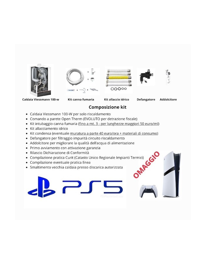 Kit sostituzione caldaia murale VIESSMANN 19kw...