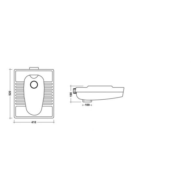 Lindi LINPHA Vase turc rectangulaire cm. 52X41...