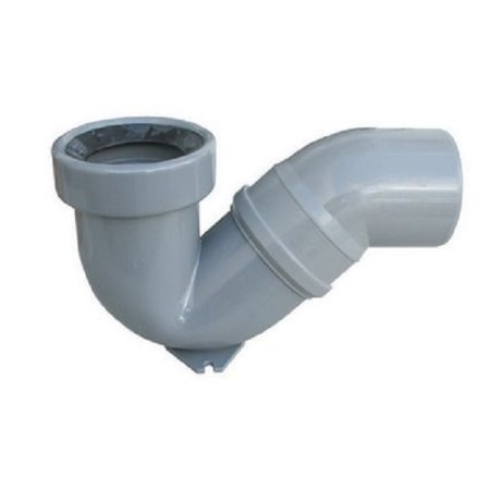 Sifone di allacciamento per vaso alla turca uscita orizzontale 110mm