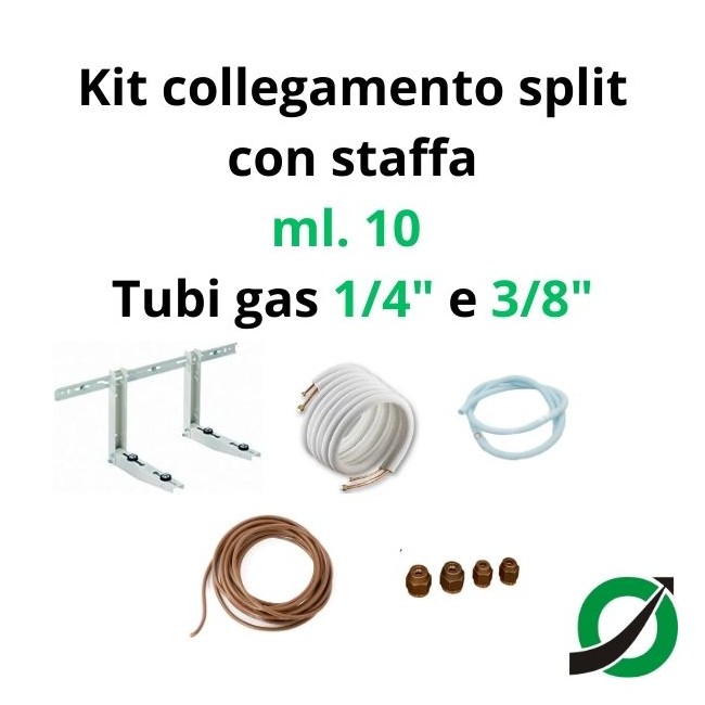 Einzel-Klimaanlagen-Montageset - 10 m Kupfer...