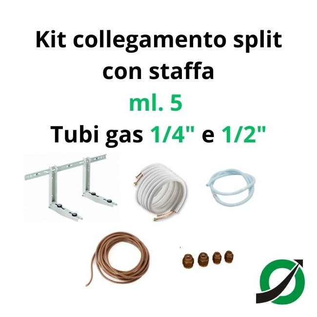 Single air conditioner installation kit - 5 m...