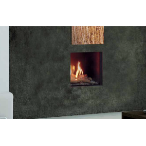 Italkero QUADRO 40  Braciere da incasso indoor Inox a gas metano 15,5 kw