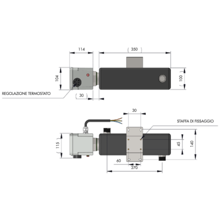 Argo Zusatzheizung für Innenaufstellung 3kw 1ph für Wärmepumpe Genera/iSeries/iM