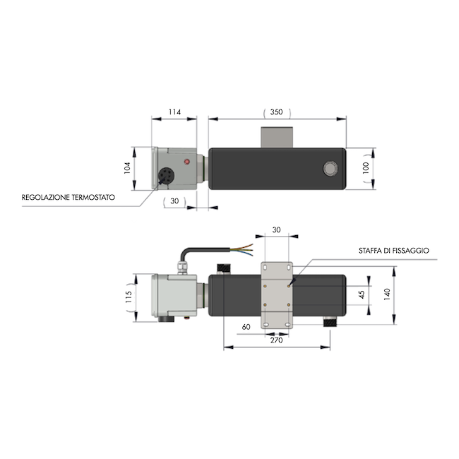 Argo Zusatzheizung für Innenaufstellung 3kw 3ph für Wärmepumpe Genera/iSeries/iM