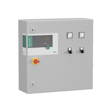 Wilo SC-L-2X12A-T34-DOL-WM Quadro elettrico controllato da microprocessore per il controllo di 2 pompe sommergibili monofase o trifase. Avviamento DIRETTO - 2x12 A