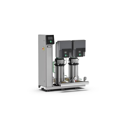 Wilo SIBOOST2.0 SMART-2HELIX VE1603/4KW Sistema de aumento de presión de agua con ''Smart Controller SCe2.0'', no. 2 bombas verticales Helix 2.0VE con convertidor de frecuencia integrado. Alim. 3~400 V/50-60Hz.