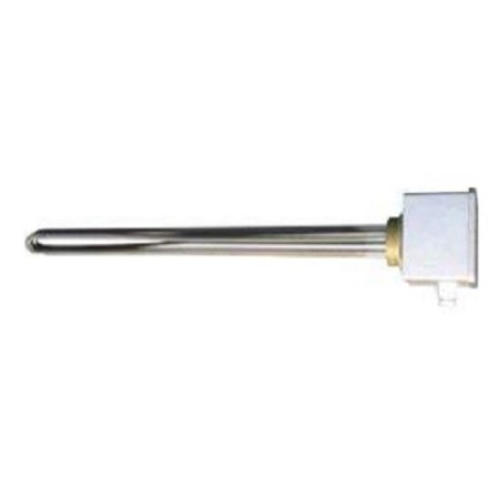 Résistance électrique triphasée en acier inoxydable Tml 6000 watts, raccord 1 1/2", L 600 mm, avec thermostat et thermostat de sécurité