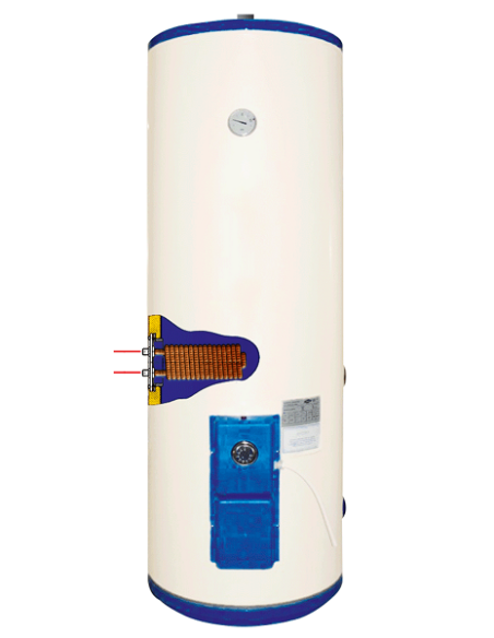 Coterm BTE600 mixed heat electric water heater 600lt. floor standing 1x230V 6000W
